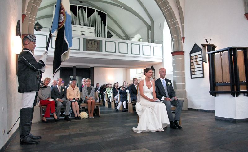 Fahnentraeger , Hochzeit , Kirche , Wedding , events , © Thomas-Sievert.de